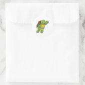 Schroef bij vliegen met Rocket Ronde Sticker (Tas)