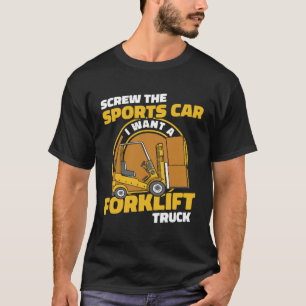 Schroef de Sportwagen Driver Pro Vorkheftruck T-shirt