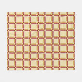 Schroef- en wijncheques fleece deken (Voorkant (Horizontaal))