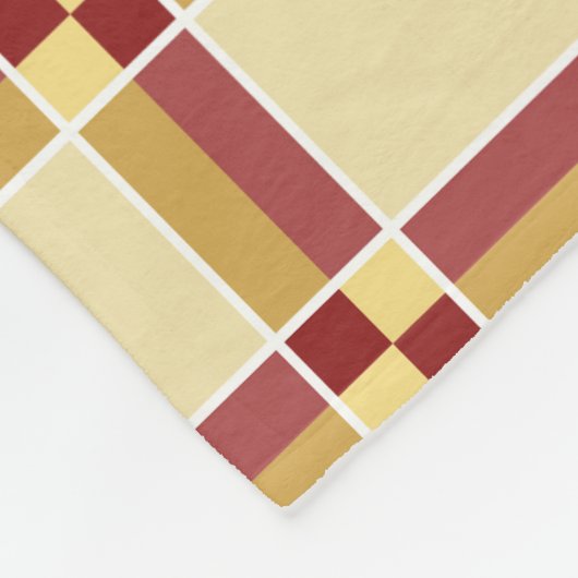 Schroef- en wijncheques fleece deken (Hoek)