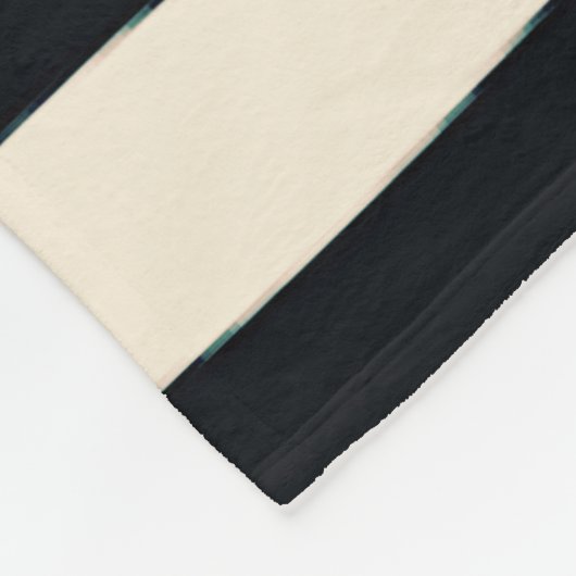 Schroef- en zwarte zebraafdrukken op punk fleece deken (Hoek)