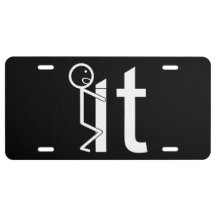Schroef het Funny Stick Cijfers Auto License Bord