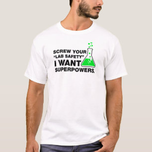 Schroef Lab Safety, grappige wetenschap. T-shirt