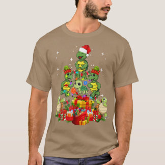 Schroef met kerstboomverlichting Chris T-shirt