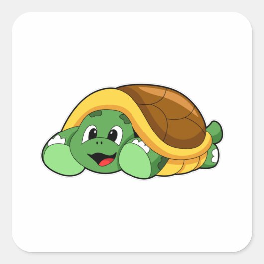 Schroef met Shell als Blanket Vierkante Sticker (Voorkant)