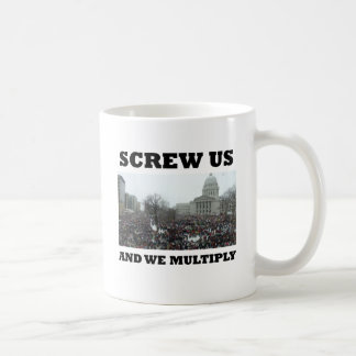 Schroef ons en we vermenigvuldigen ons koffiemok