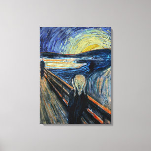 Schroef op een Sterrennacht Canvas Afdruk