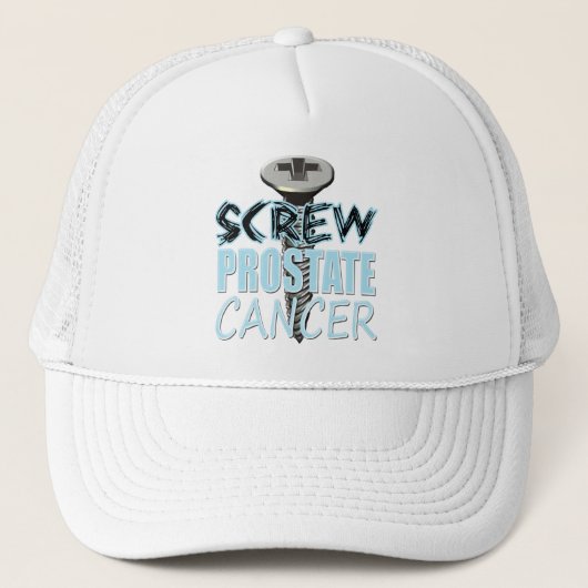Schroef-prostaatkanker Trucker Pet (Voorkant)