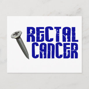 Schroef rectale kanker 2 briefkaart