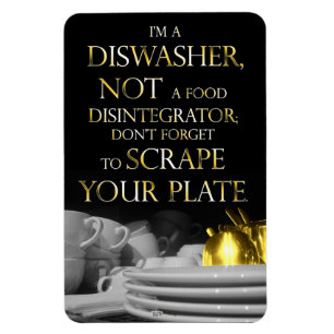 Schroef uw Bord 2 (Dishwasher Magnet) (Golden) Magneet
