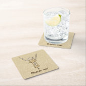 schroef vierkante kartonnen onderzetter (Insitu)