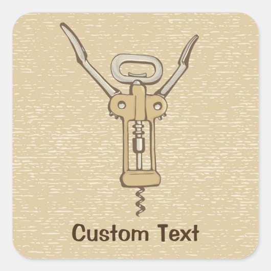 schroef vierkante sticker (Voorkant)