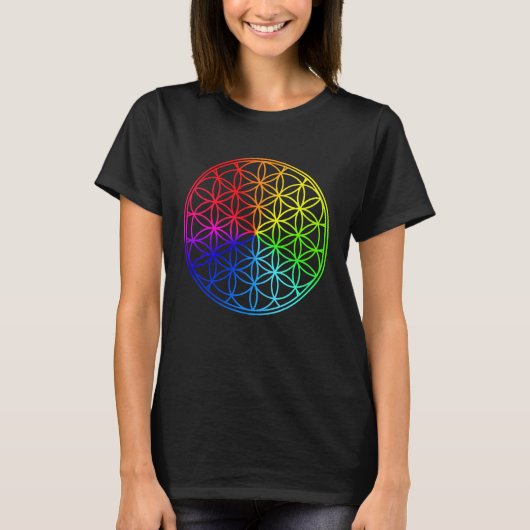 Schroefbare geometrievloer van het leven T-shirt (Voorkant)