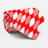 Schroefblad 03 Diagonaal - Wit op rood Stropdas (Opgerold)