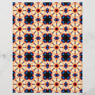 Schroefboek Rood Geel Blauw Patroon
