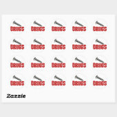 Schroefdrugs Ronde Sticker (Vel)