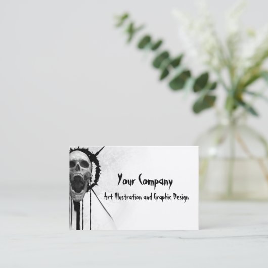 Schroefhuid Visitekaartje (Staand voorkant)