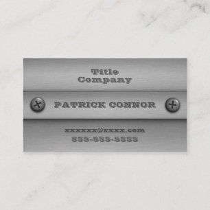 Schroefmetalen Visitekaartjes