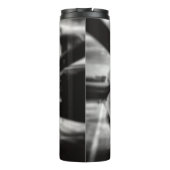 Schroefschroef voor vliegtuigen: zwart en wit thermosbeker (Achterkant)