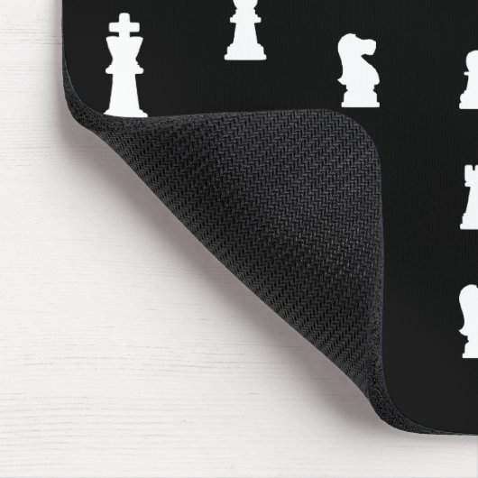 Schroefstukpatroon - zwart-wit muismat (Hoek)