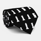 Schroefstukpatroon - zwart-wit stropdas (Opgerold)
