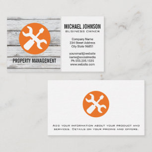 schroevendraaier Hout Visitekaartje