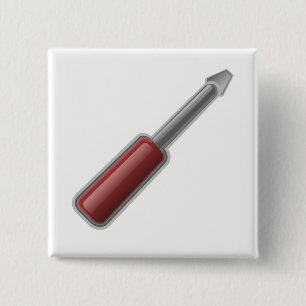 schroevendraaier vierkante button 5,1 cm