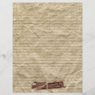 Schrokken van kaneel, geplet papier met gelinkte o flyer