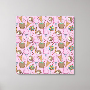 Schroompatroon   Lolbuispatroon   lolly 26 Canvas Afdruk