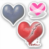 Schroot boek gebroken harten Anti Valentijnsdag Sticker (Voorkant)