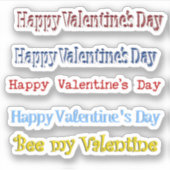 Schroot boek Happy Valentine's Day Sticker (Voorkant)