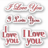 Schroot boek Ik hou van je Valentijn Sticker (Voorkant)