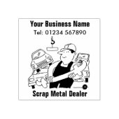 Schroot Metal Dealer Rubber Stamp Rubberstempel (Afrduk)