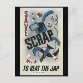 Schroot van metalen Tweede Wereldoorlog Briefkaart