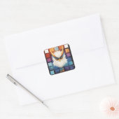 Schroothoop 10 van 15 vierkante sticker (Envelop)