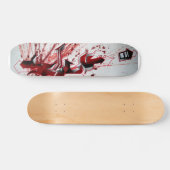 Schu Red graffiti Skateboard (Horizontaal)