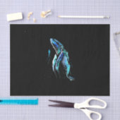 Schuba Diver Humpback Whale Swimming Diving Gift Tissuepapier (Craft)