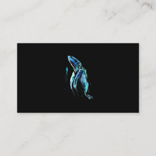 Schuba Diver Humpback Whale Swimming Diving Gift Visitekaartje