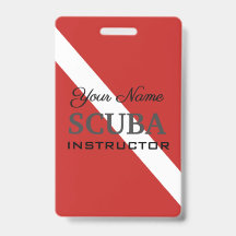 SCHUBA INSTRUCTOR-LABEL VOOR DESKUNDIGE DIVERS