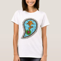 Schubben Dames Licht Shirt
