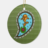 Schubben de Goudvis Versiering Keramisch Ornament (Links)