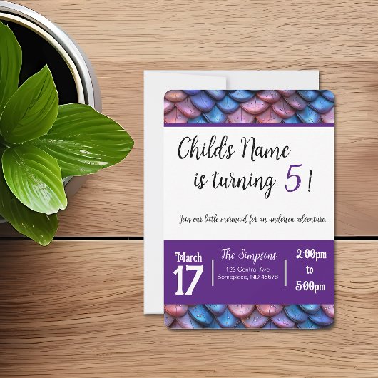 Schubben van een Zeemeermin Kaart