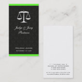 Schubben van Justitia Damast Juridisch Ambtenaar Visitekaartje (Voorkant / Achterkant)