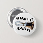 Schud het Baby! Ronde Button 5,7 Cm (Voorkant /achterkant)