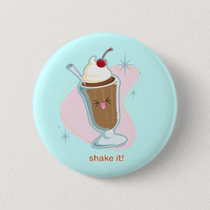 Schud het! ronde button 5,7 cm