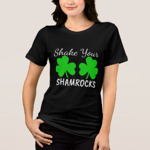 Schud je klaverblad - Leuk voor St. Patrick's dag Tri-Blend Shirt