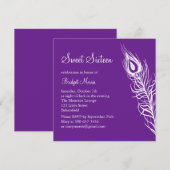 Schud je staarteveren op de avond (paars) kaart (Voorkant / Achterkant)