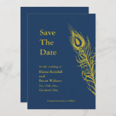 Schud je staartoppervlakken met de datum save the date (Voorkant / Achterkant)