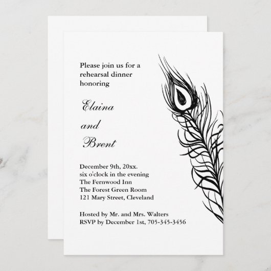 Schud je staartveren repetitie dinaal wit kaart (Voorkant / Achterkant)