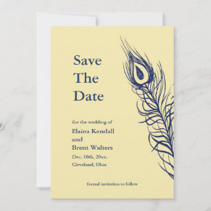 Schud je staartveren Sparen de Datum geel Save The Date